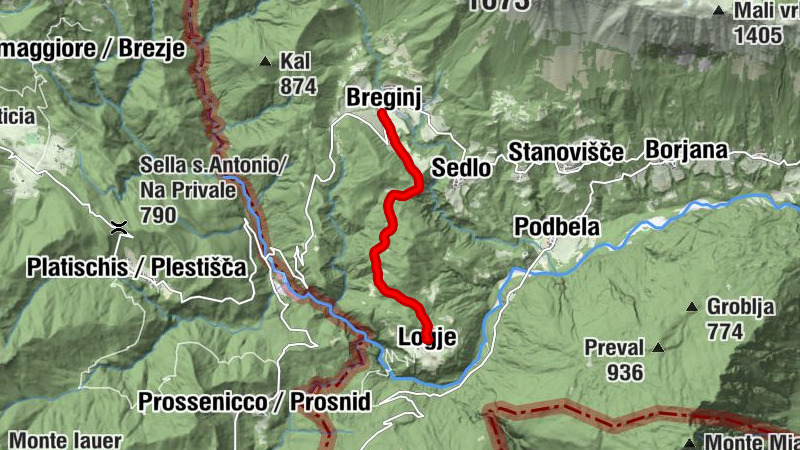 Logje - Breginj - Sveti Primož