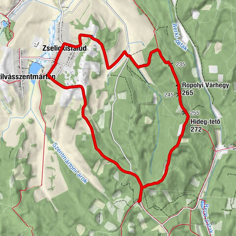 Zselickisfalud - Református templom - Ropolyi Várhegy - Hideg-tető