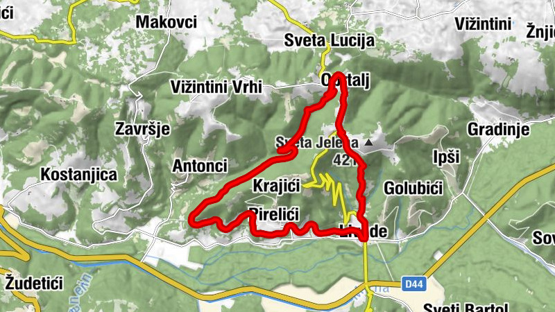 Oprtalj - Portole - Konoba Oprtalj - Sveta Marija - Livade - Levade