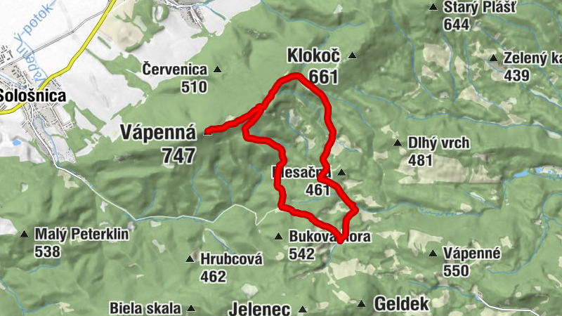 Sološnica - Vápenná - Studničky - Plavecké Podhradie