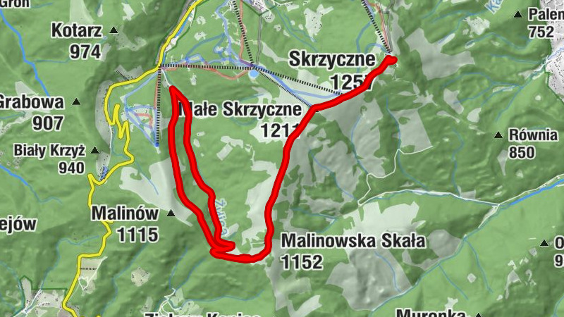 Piwnica - Malinowska Skała - Małe Skrzyczne - Skrzyczne