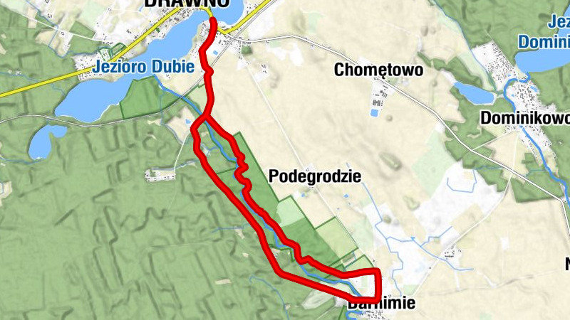 Drawno - Zawodzie - widok na Drawę - Barnimie