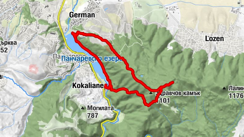 м. ВЕЦ Кокаляне - Мотел - ресторант Трибуните - в.з. Лозето - Среден Бачун