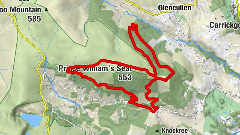 Tonygarrow - Knocknagun - Prince William's Seat - Cloon