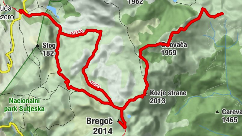 Planinska kuća Orlovačko jezero - Bregoč - Kozje strane - Orlovača