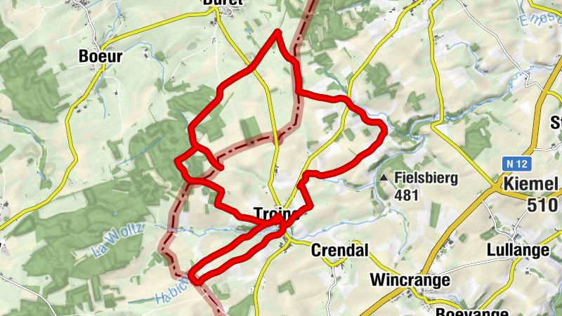 Troine - Saint-Sylvestre - Hutt - Falschebierg