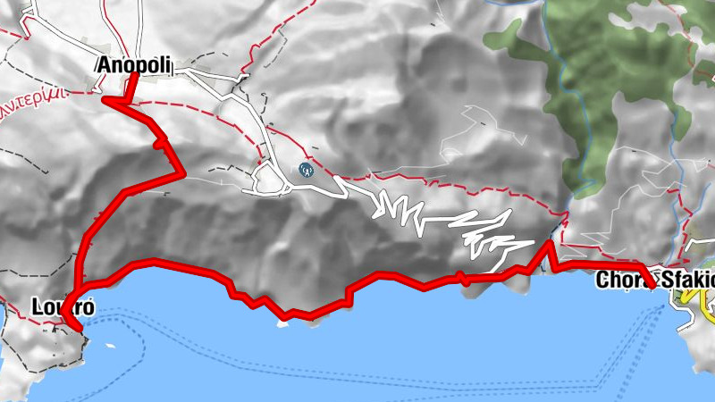 Küstenweg Loutro - Chora Sfakion (Kreta)