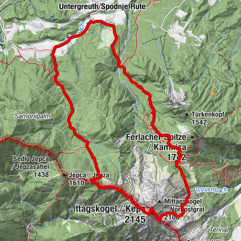 Mittagskogel - Rundwanderung