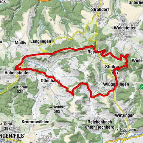 Rundweg Drei-Kaiserberge-Tour