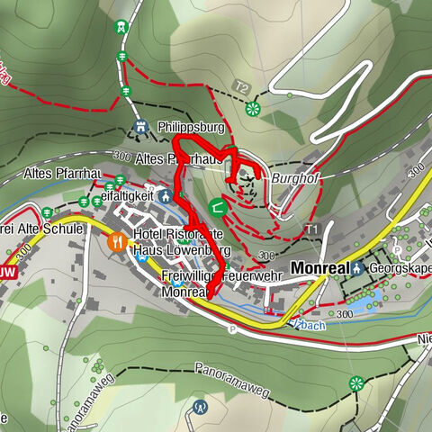 Monreal - idyllisches Städtchen und Burgruine Löwenburg