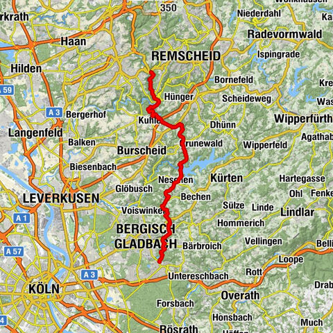 Von Solingen nach Bensberg