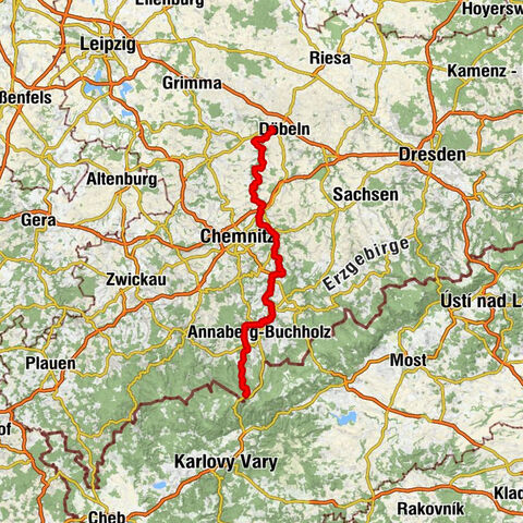 Zschopautalradweg - Der Königsweg des Erzgebirges