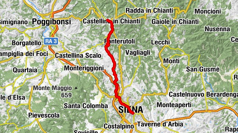 Von Castellina in Chianti nach Siena #LL2ROM_E071