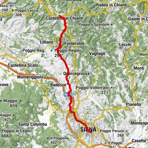 Von Castellina in Chianti nach Siena #LL2ROM_E071