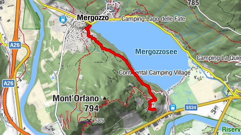 Der „Blaue Weg“ von Mergozzo nach Montorfano