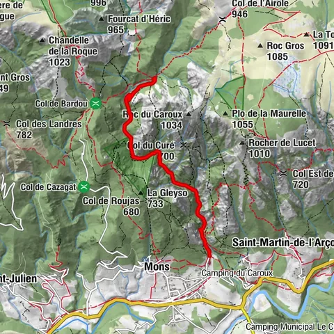 ROUTE DES GORGES D'HERIC - MONS LA TRIVALLE