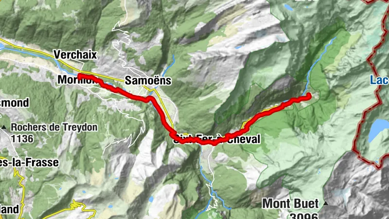 Mountainbike-Route: Fer-à-Cheval > Morillon