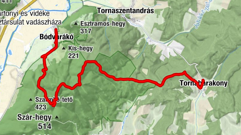 OKT-134 Bódvarákó - Tornabarakony