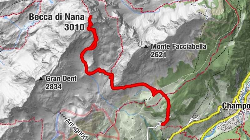 Becca di Nana o Falconetta
