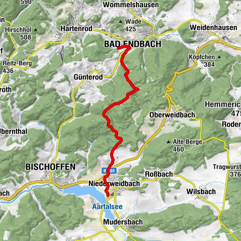 Aartalsee nach Bad Endbach