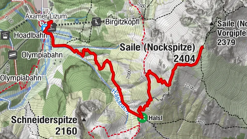 Wanderung zur Nockspitze (Saile)