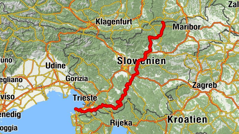 Europäische Weitwanderweg E6- slowenische Etappen