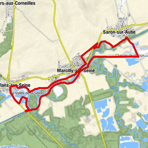 Marcilly-sur-Seine Hike