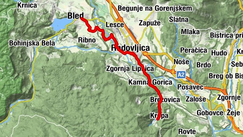 Pristopna pot Kranj - Juliana Trail (Etapa 2)