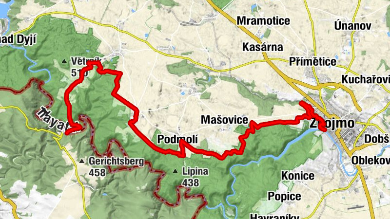 EV13 Etappe 5: Hardegg - Znaim
