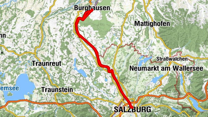 001 Grenzgänge mit Rad 1. Etappe ab Salzburg