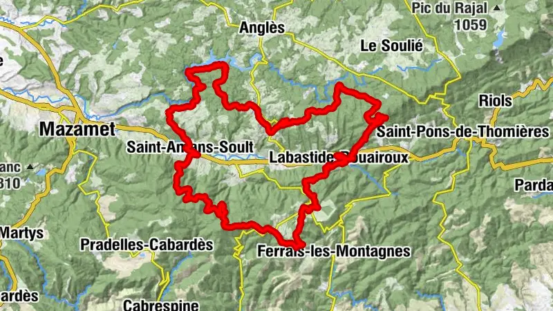 Große Mountainbike-Runde im Thoré-Tal