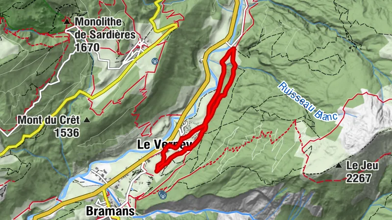 Schneeschuhwanderweg: Tour du Châtel