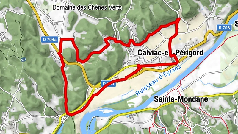 Boucle des Pechs Calviac en Périgord