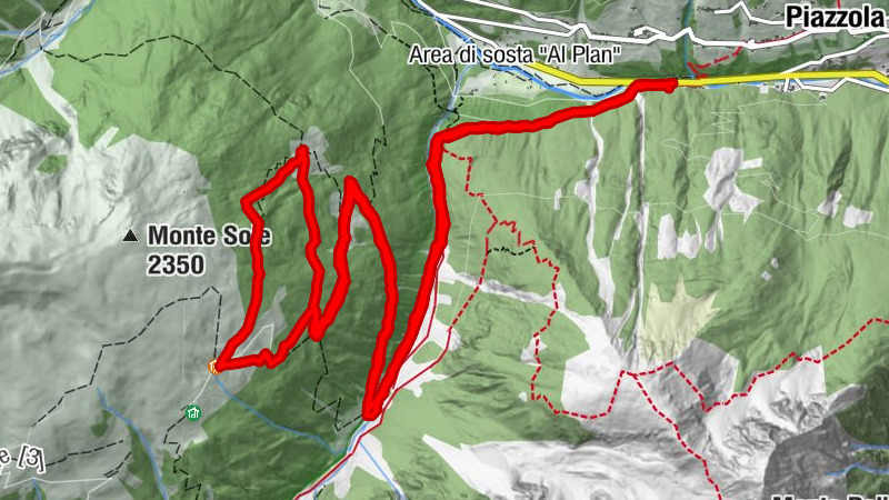 Malga Monte Sole invernale