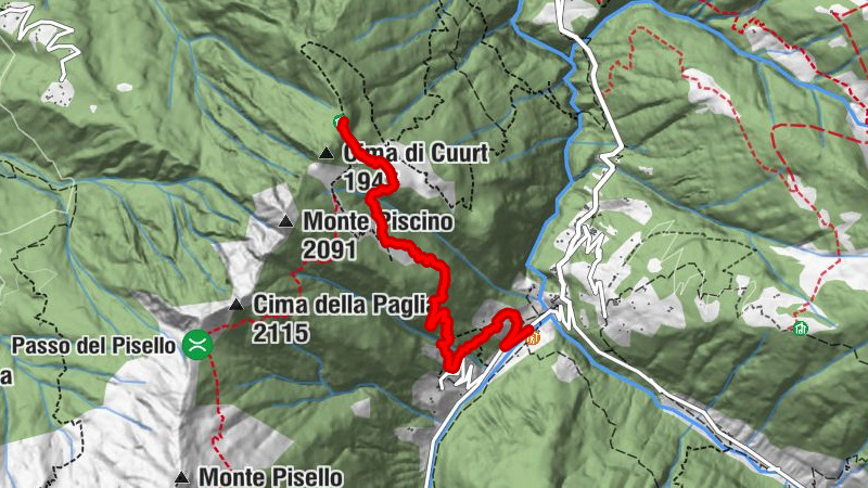 Zum Biwak Rovedatti durch Orobische Wälder und Almen