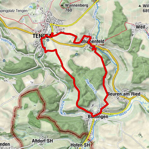 Burgenweg 1 - Von Tengen über Blumenfeld und über Büßlingen zurück