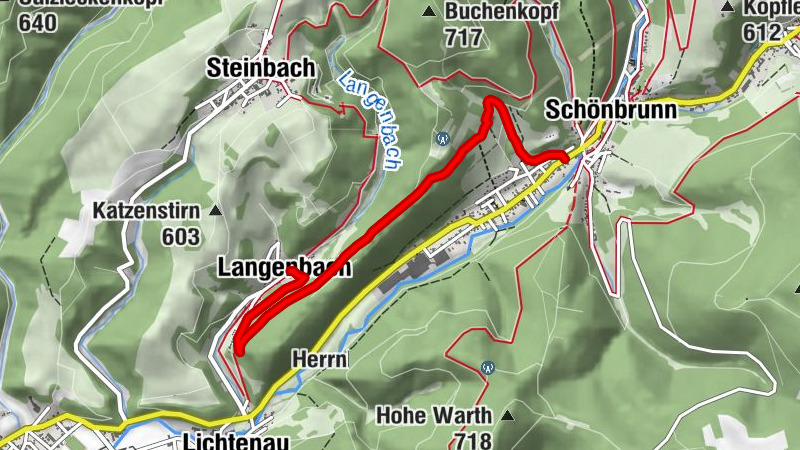 Wanderung - Schönbrunn zur Mutterglashütte Langenbach
