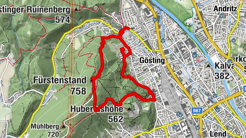 Gösting-Fürstenstand-Gösting Graz, Österreich