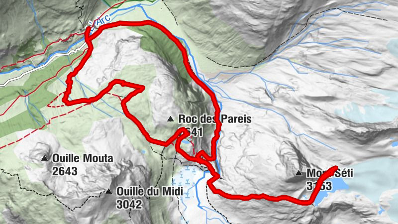 Refuge des Evettes und Lac du grand Méan - 2-tägige Wanderung zum Gletscher