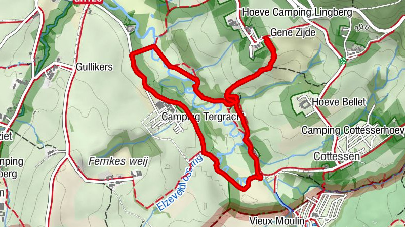 Cottessen - mooi rondje langs de geul