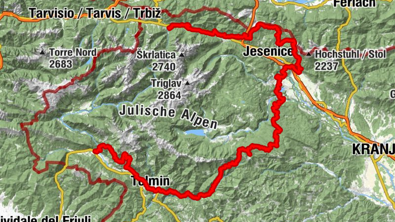Kobarid - Hum - Veliki hrib - Cerkev Device Marije Vnebovzete
