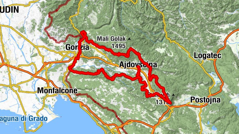 Ajdovščina - Kucelj - Sveta gora - Cerje