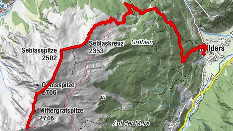 Sitzbank Brennerspitze