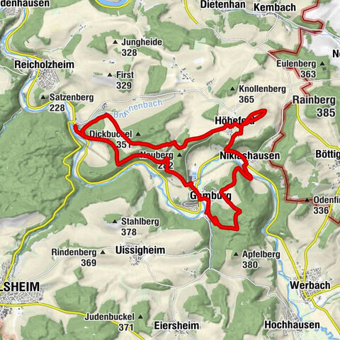 Europäischer Kulturweg: Vom Burgensaal zum Klosterglanz - Beim Hollebaum und Pfeiferhans
