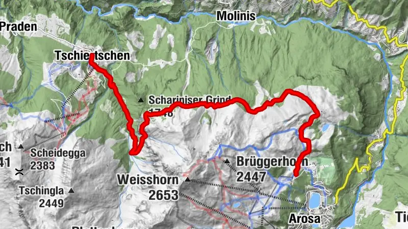 Arosa - Ochsenalp - Tschiertschen