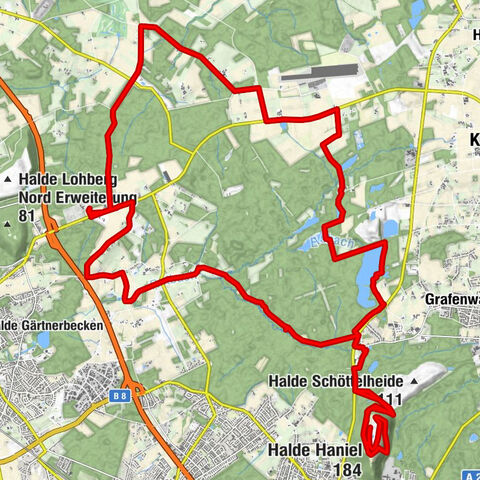 Grüne Pott-Tour / Tagestour Hohe Mark RadRoute