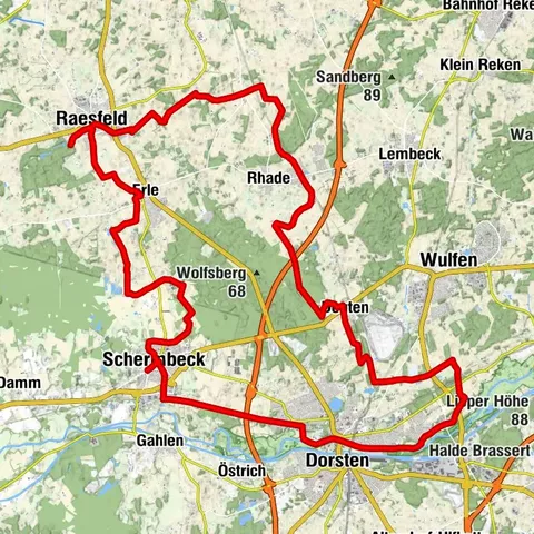 Radtour via Schloss Raesfeld zum Hervester Bruch