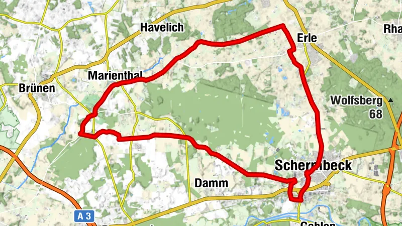 Rennrad Tour Schermbeck - 35er Runde
