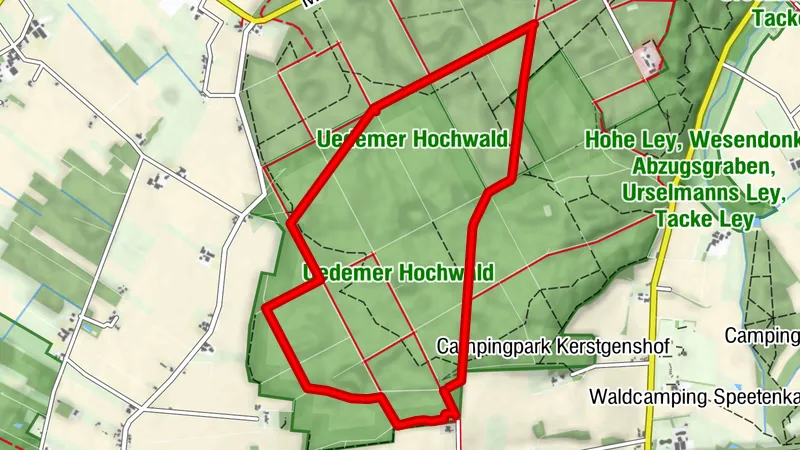 Uedemer Hochwald: Wanderweg A1