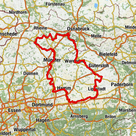 Radroute Historische Stadtkerne